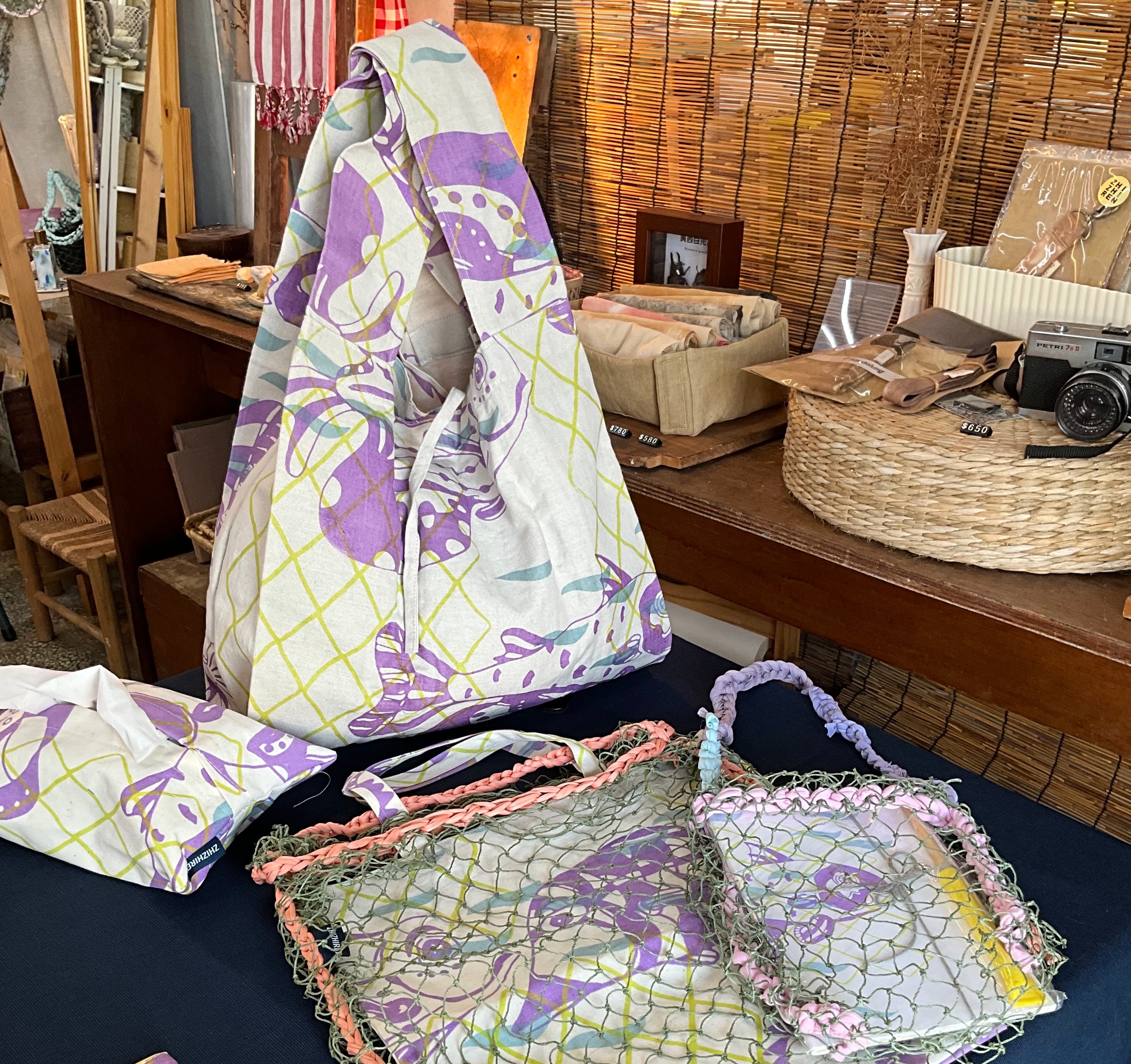 絹印布袋